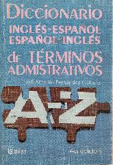 Diccionario Ingles-Espaol Espaol-Ingles de terminos administrativos