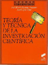 Teoria y tecnica de la investigacion cientifica