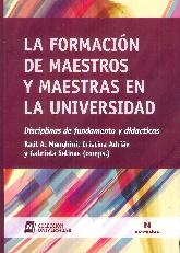 La formacin de maestros y maestras en la universidad