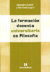 La formacin docente universitaria en filosofa