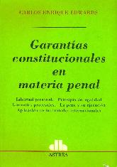 Garantias constitucionales en materia penal