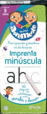 Imprenta minscula Para aprender a divertirse con la letras de