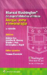 Manual Washington de Especialidades Clnicas. Alergia, Asma e Inmunologa
