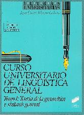 Curso universario de linguistica general - Tomo I