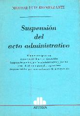 Suspension del acto administrativo