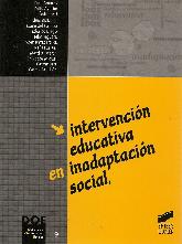 Intervencion educativa en inadaptacion social