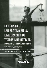 La tcnica legislativa en la elaboracin de textos normativos