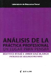 Anlisis de la prctica profesional: Un lugar para pensar