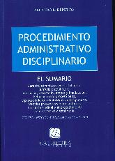 Procedimiento administrativo disciplinario. El sumario