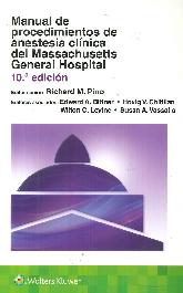 Manual de procedimientos de anestesia clnica del Massachusetts General Hospital