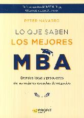 Lo que saben los mejores MBA