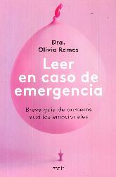 Leer en caso de emergencia. Breve Gua de primeros auxilios emocionales