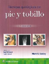 Tcnicas quirrgicas de pie y tobillo