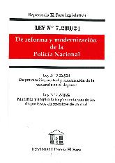 Ley N 7280/24 De la reforma y modernizacin de la Policia Nacional