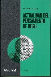 Actualidad del pensamiento de Hegel