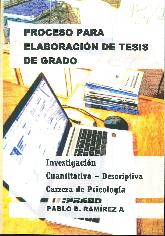 Proceso para elaboracin de tesis de grado