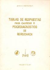 Tablas de respuestas para calificar el psicodiagnostico de Rorschach