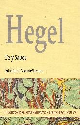 Fe y saber  Hegel