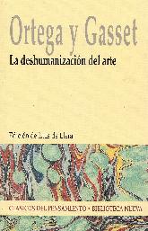 Ortega y Gasset La deshumanizacion del Arte