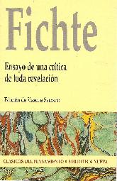 Fichte Ensayo de una critica de toda revelacion