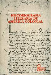 Historiografia literaria de America Colonial