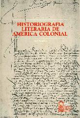 Historiografia literaria de America Colonial