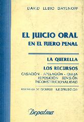 Juicio oral en el fuero penal