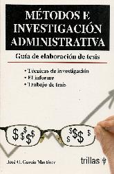 Mtodos e Investigacin Administrativa