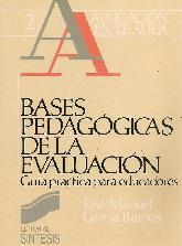 Bases pedagogicas de la evaluacion 2 Guia practica para educadores