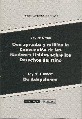 Ley 57/90  Que aprueba y ratifica la Convencion de las Naciones Unidas sobre los Derechos del Nio 