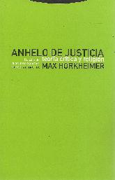 Anhelo de Justicia. Teora crtica y religin