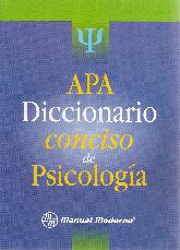 APA Diccionario Conciso de Psicologa