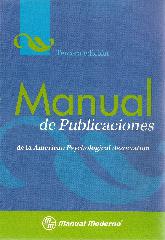 Manual de Publicaciones de la American Psychological Association APA