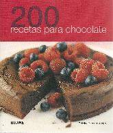 200 recetas para chocolate