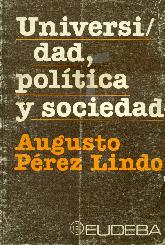 Universidad, politica y sociedad