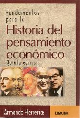 Fundamentos para la Historia del pensamiento econmico