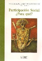 Participacin Social Para qu?