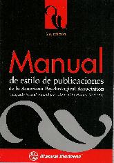 Manual de estilo de publicaciones de la American Psychologycal Association APA