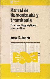 Manual de hemostasia y trombosis Enfoque diagnostico y terapeutico