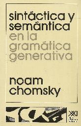 sintctica y semntica en la gramtica generativa