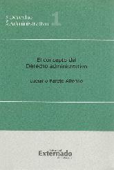 El concepto del Derecho administrativo