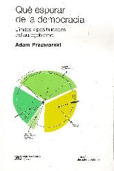 Qu esperar de la democracia