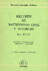 Regimen de matrimonio civil y divorcio