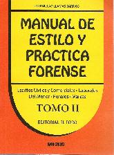 Manual de Estilo y Practica Forense  Tomo 2