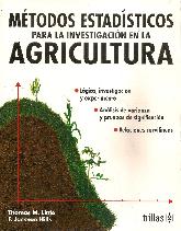 Mtodos Estadsticos para la Investigacin en la Agricultura