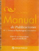 Manual de Publicaciones de la American Psychological Association