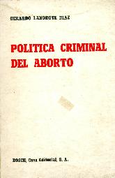 Politica criminal del aborto