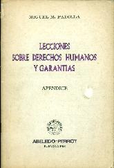 Lecciones sobre Humanos y Garantia