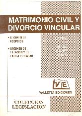 Matrimonio Civil y Divorcio Vincular