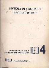 Sistema de calidad y productividad. Boletin 4